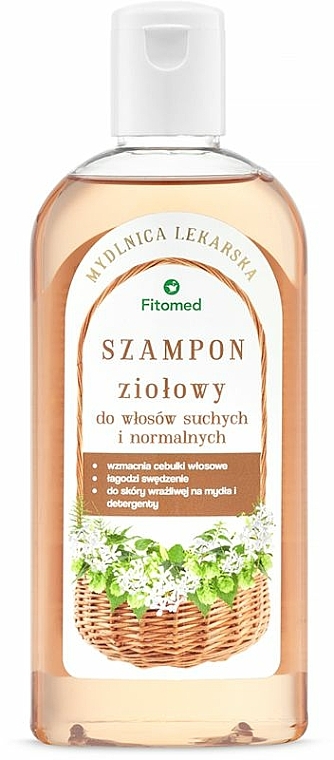 ziołowy szampon do włosów suchych