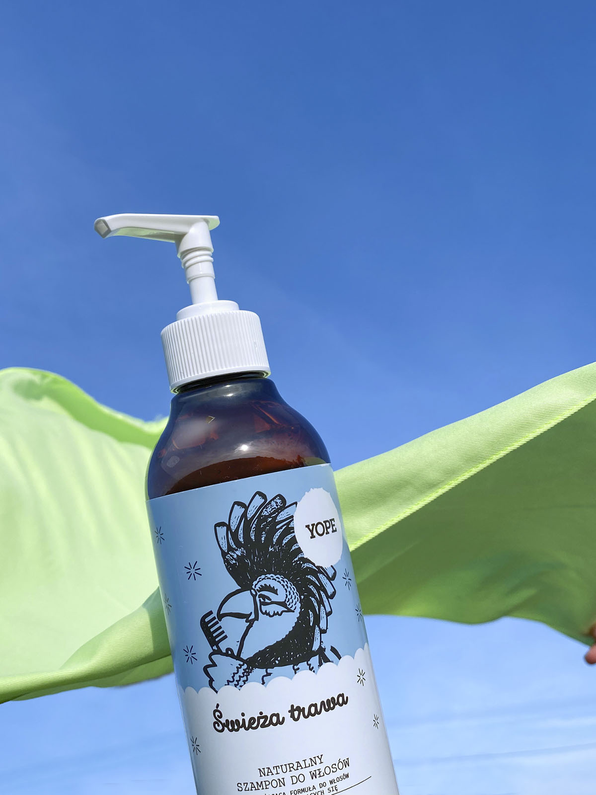 yope szampon naturalny do włosów przetłuszczających się świeża trawa