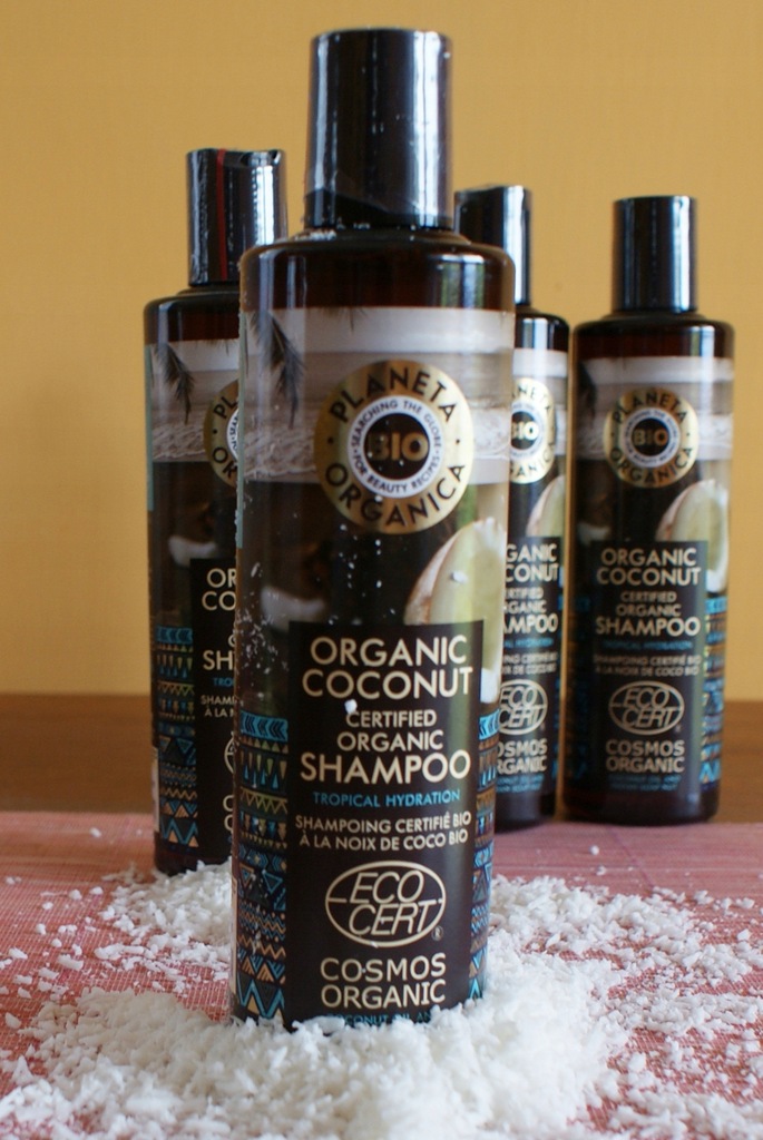 planeta organica organic coconut certyfikowany szampon do włosów