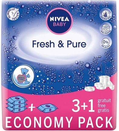 nivea baby chusteczki nawilżane fresh & pure 5 1