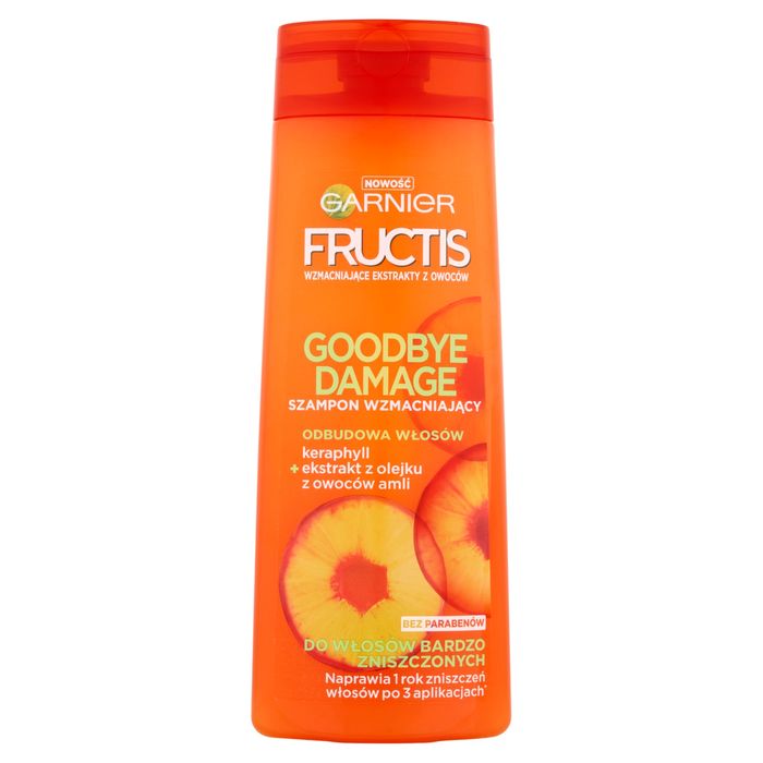 garnier fructis goodbye damage szampon wzmacniający z nową formułą