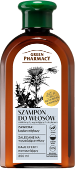 green pharmacy szampon do włosów wypadających łopian większy