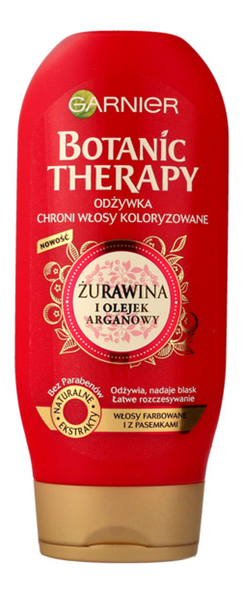 garnier botanic therapy do włosów farbowanych żurawina i olejek arganowy