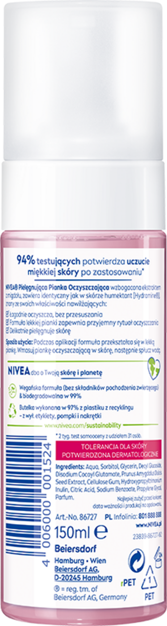 nivea pianka do mycia twarzy rossmann