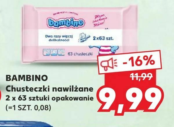 chusteczki nawilżane bambino kaufland