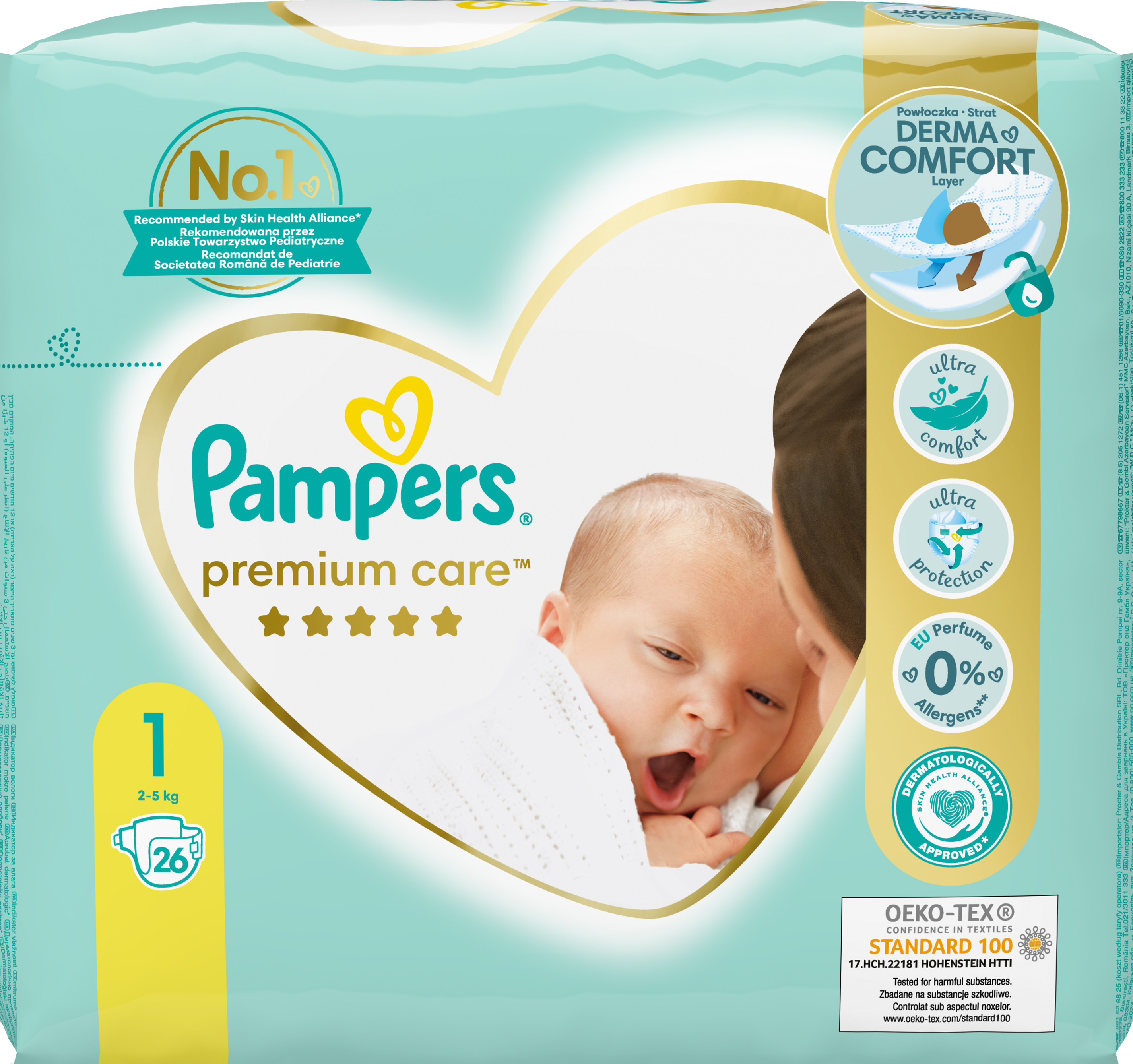 pampers premium care pieluchy rozmiar 1 i