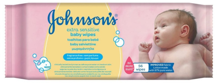 johnsons cotton touch chusteczki nawilżane extra sensitive