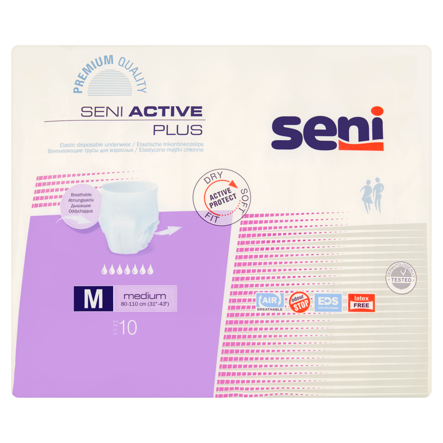 pieluchomajtki seni active plus medium