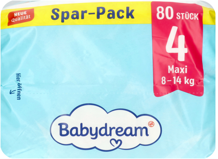 rossmann babydream pieluchy 4 maxi 8-14 kg