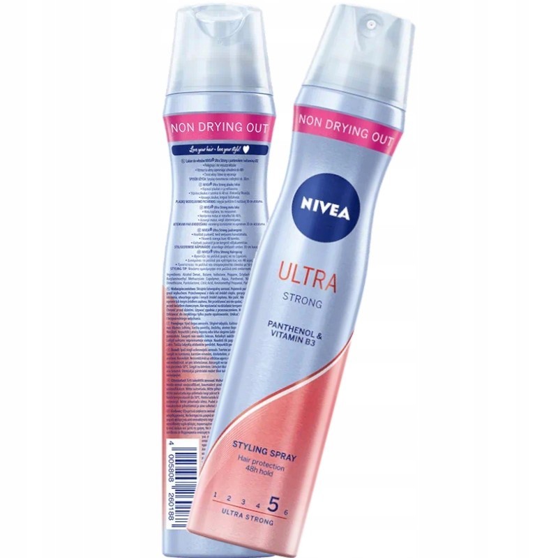 nivea ultra strong lakier do włosów