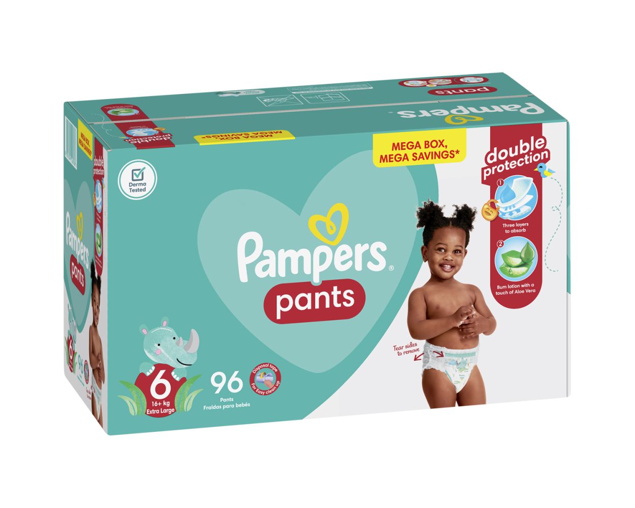 pampers mega box size 6