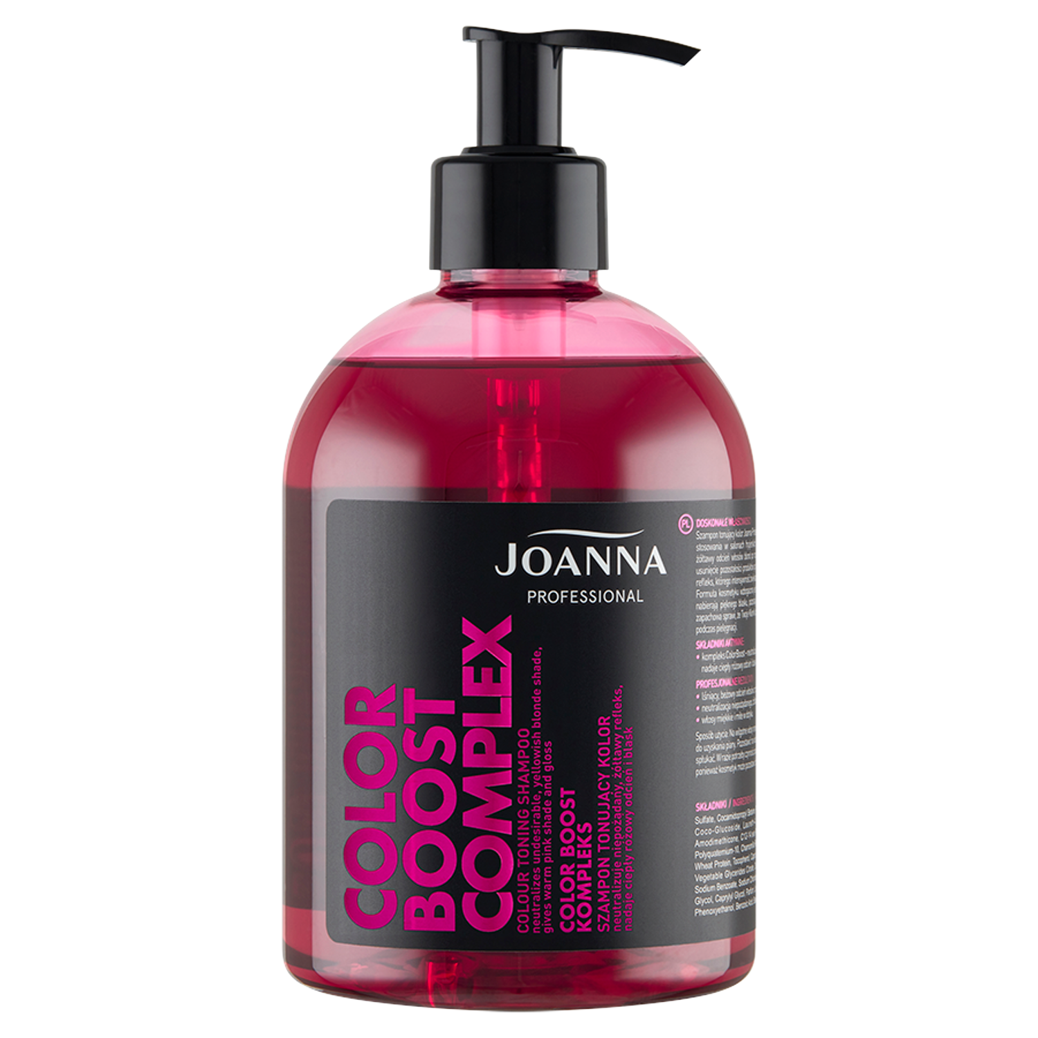 joanna color boost complex szampon tonujacy różowy hebe