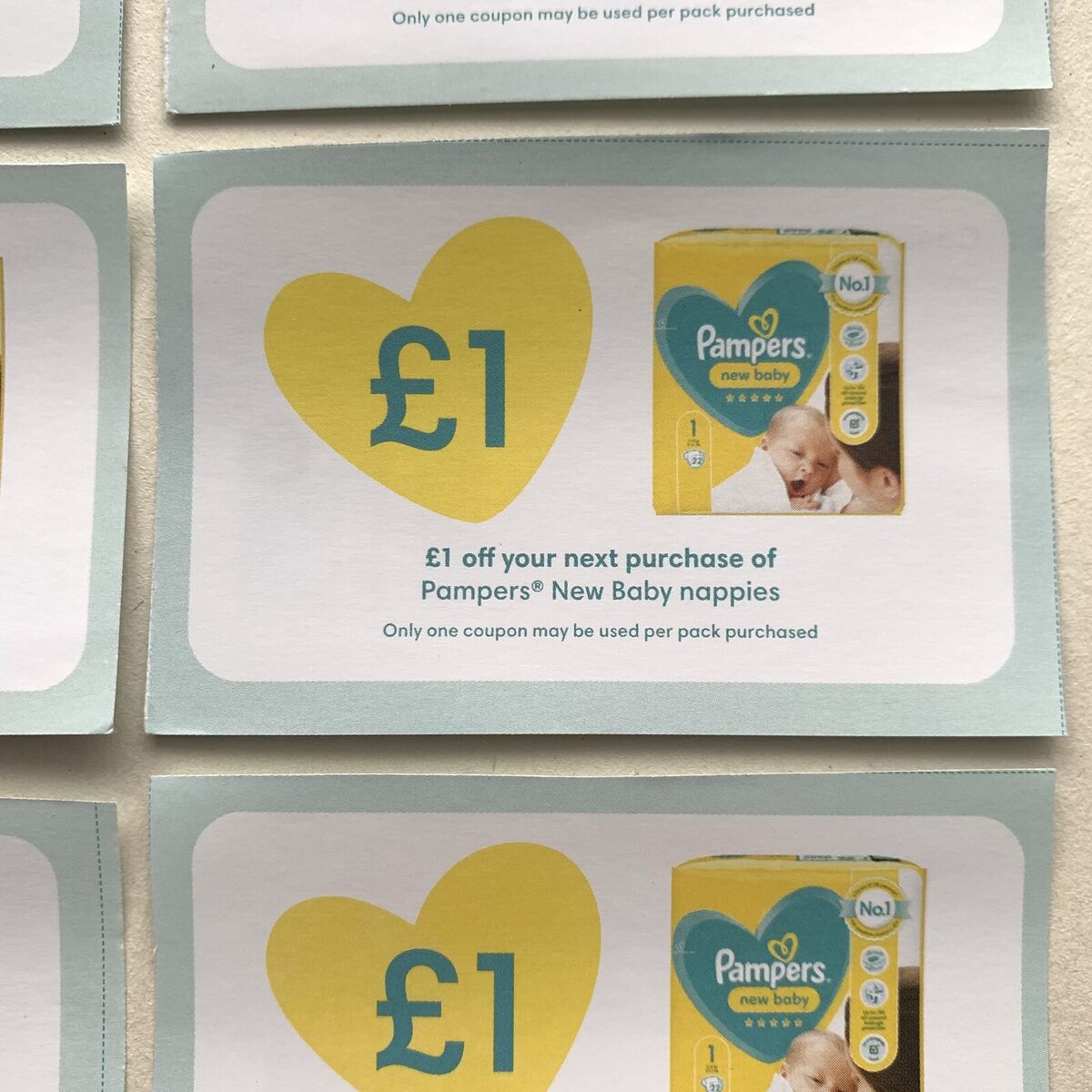 pampers vouchers 1 off