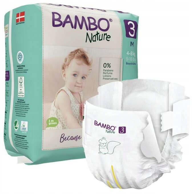 pieluchy bambo nature 4 i 5