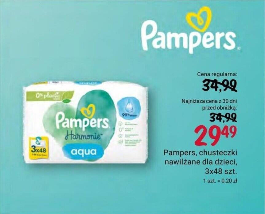 chusteczki pampers sensitive cena rossmann