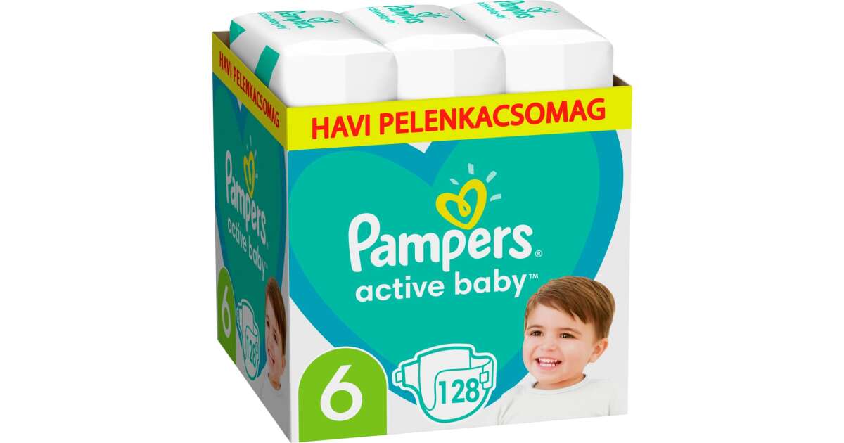 pampers active baby 6 monthly pack