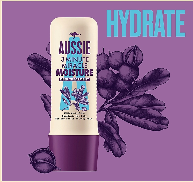 aussie 3 minute miracle moisture intensywna odżywka do włosów suchych