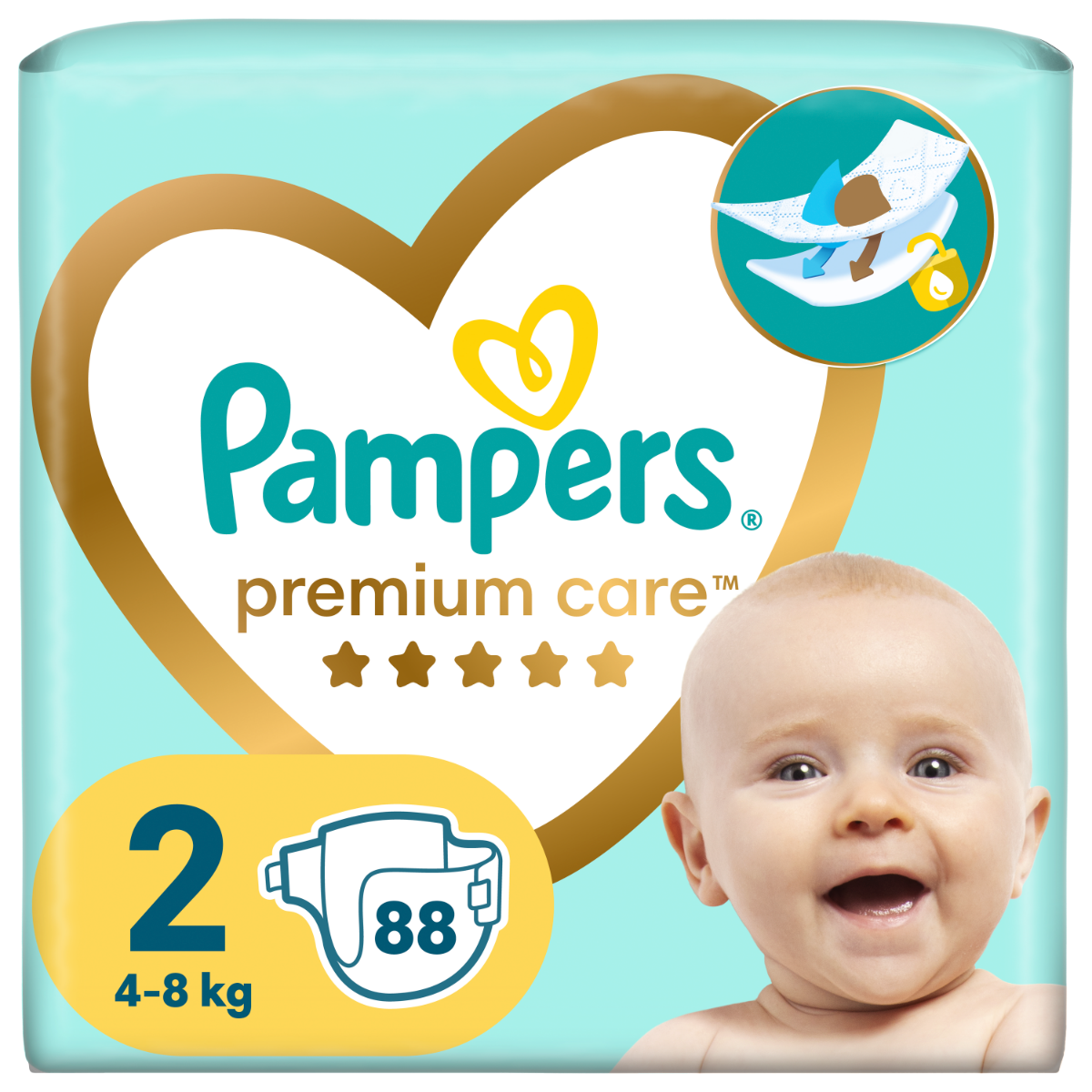 pampers premium care 88szt