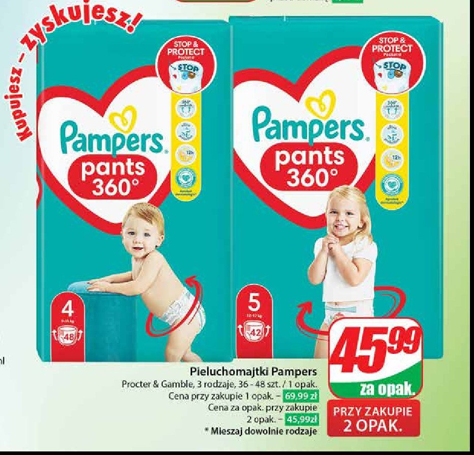 promocje pampers pants 4