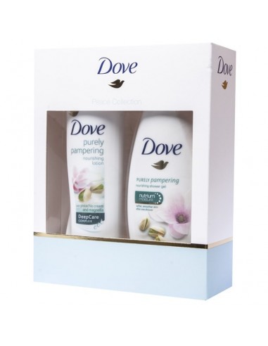 dove zestaw purely pampering balsam i żel pod pr