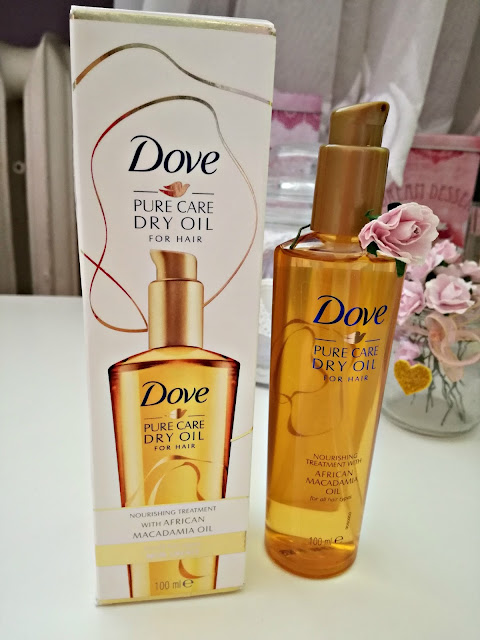 olejek do włosów dove pure care dry oil