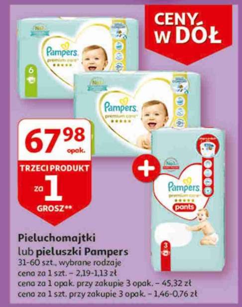 pampers 3 pieluchy promocja auchan