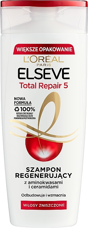 loreal total repair 5 szampon regenerujący włosy zniszczone