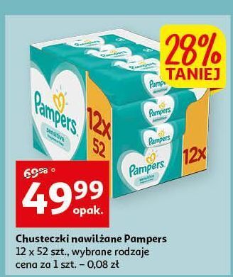 chusteczki nawilżane pampers auchan