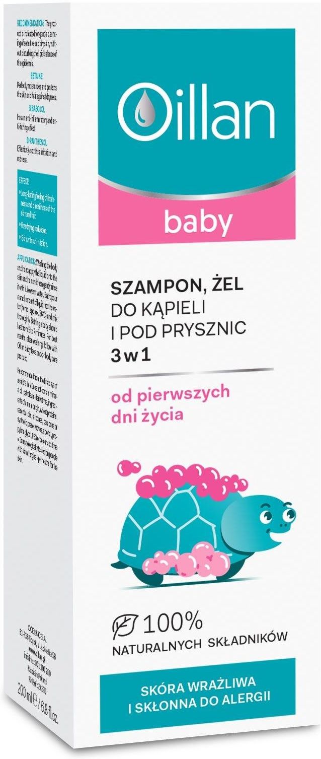 oillan baby szampon żel do mycia i do kąpieli