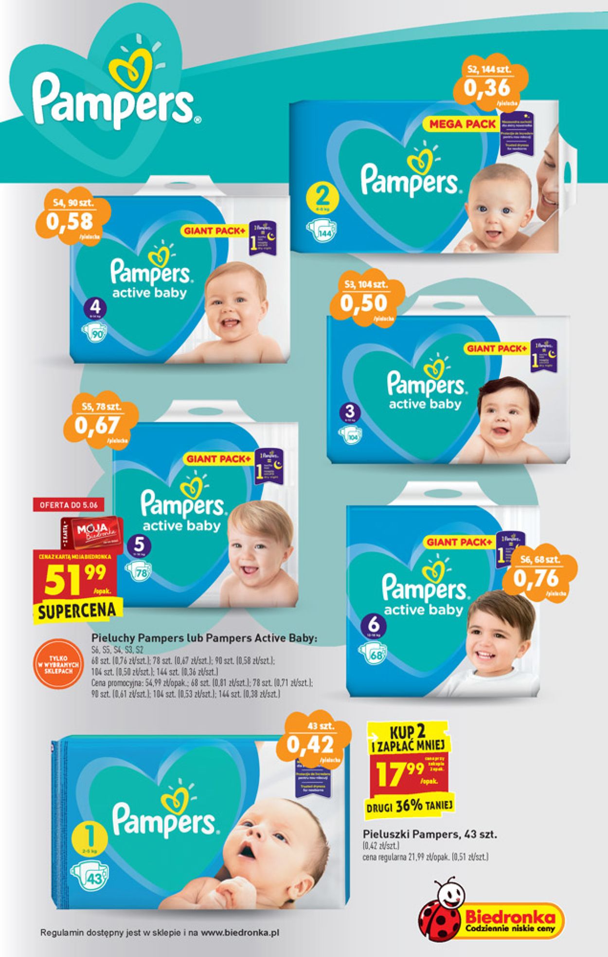 pampers giant pack biedronka