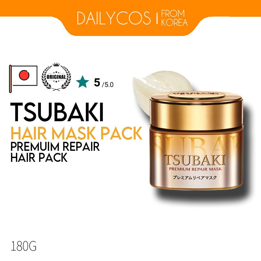 Shiseido „Tsubaki Premium” naprawcza maska do włosów 180g