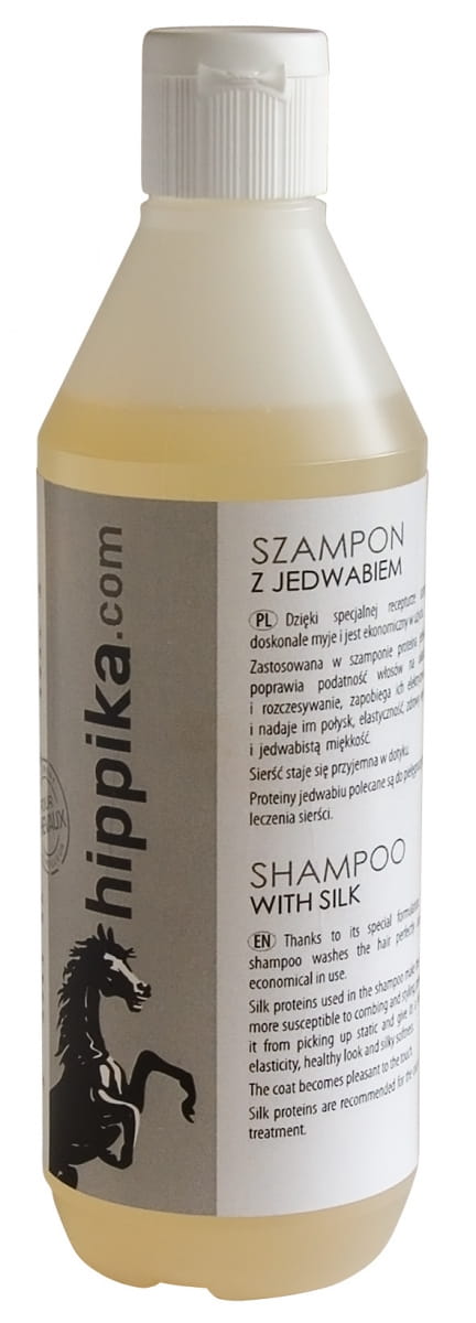 hippika szampon dla koni z jedwabiem 500ml