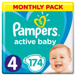 pampers 4 174 sztuki