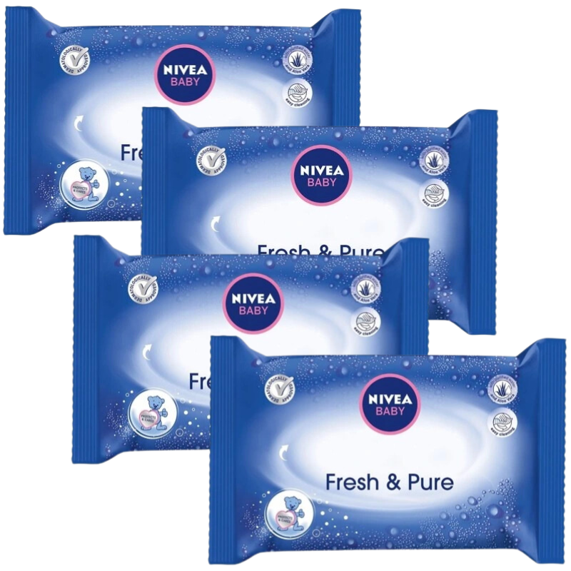 nivea baby chusteczki nawilżane fresh & pure