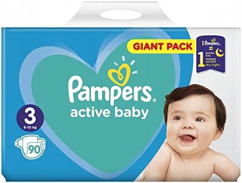 pampers active baby dry 3 90 szt