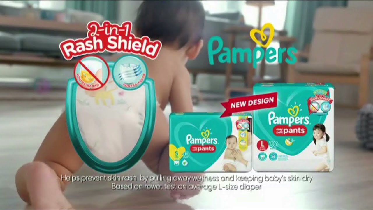 pampers pants commercial