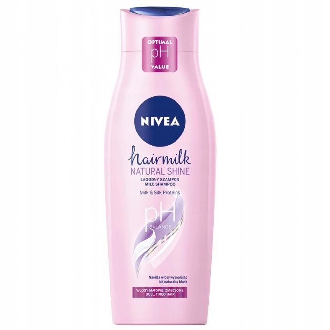 nivea hairmilk szampon z jedwabiem