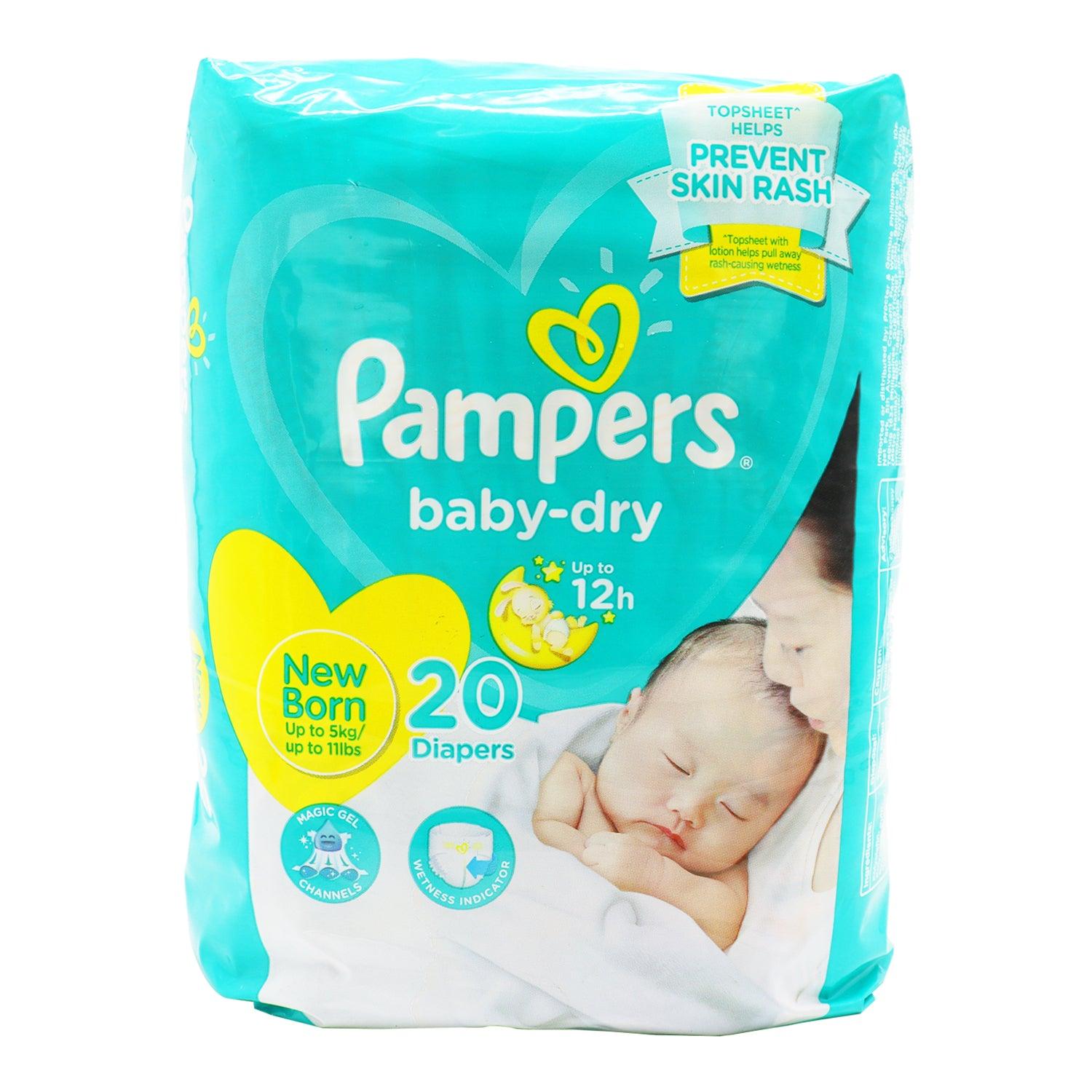 pampers new born dry