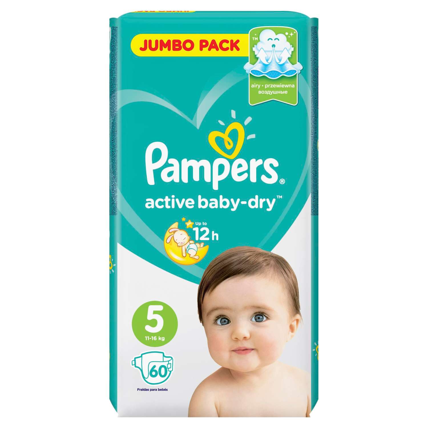 activ baby dry pampers 5+