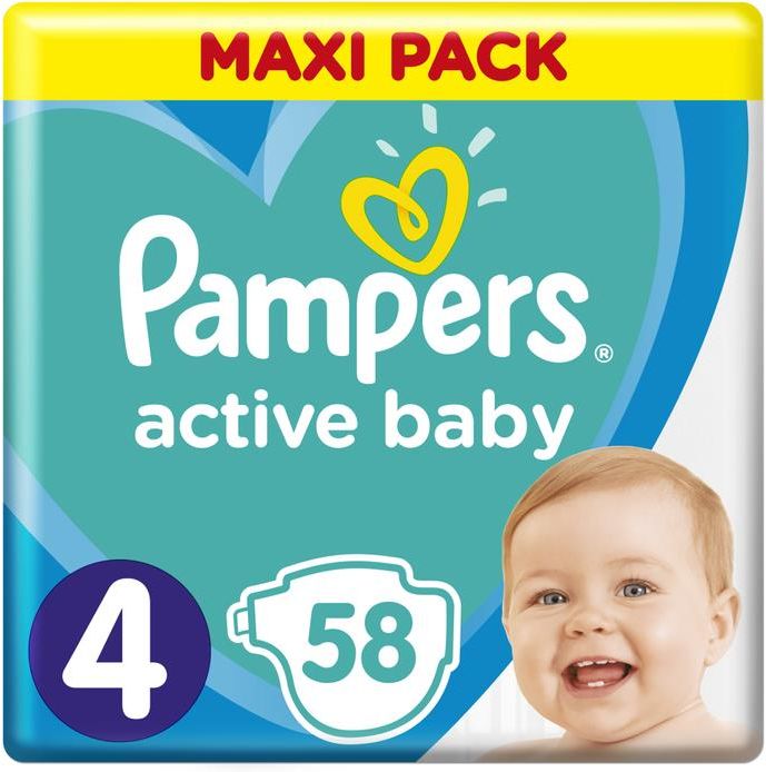 active baby rozmiar 4 pampers