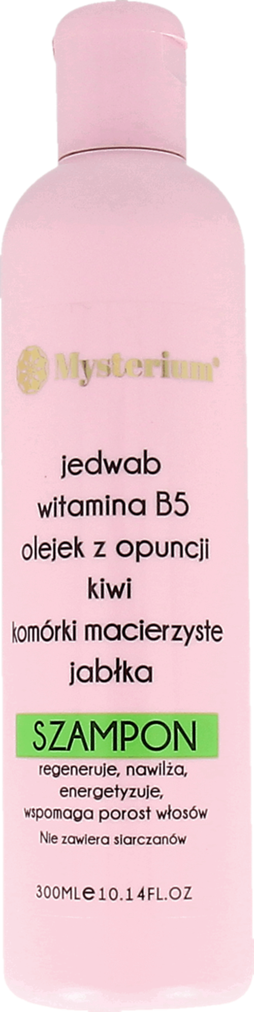 mysterium szampon regenerujący jedwab witamina b5 opuncja kiwi jabłka