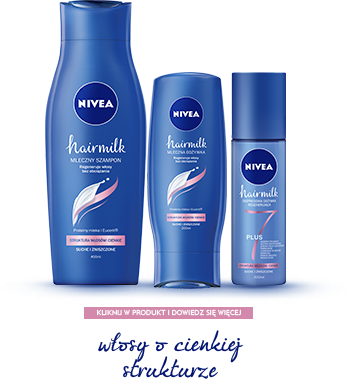 nivea szampon mleczny o stroktoze cienkiej