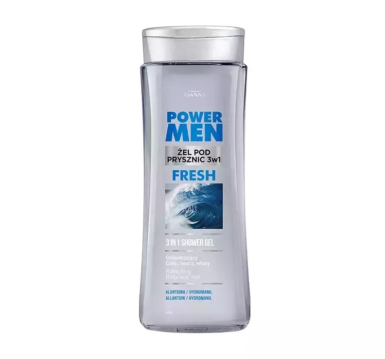 joanna power men szampon-żel pod prysznic 3w1 300 ml skłąd