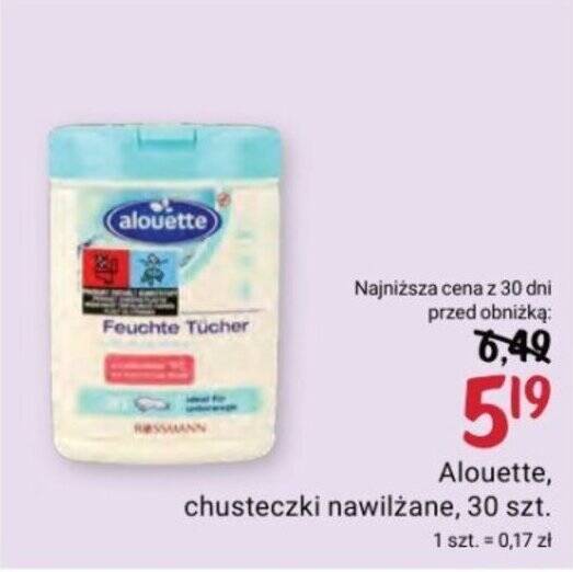 rossmann alouette chusteczki nawilżane