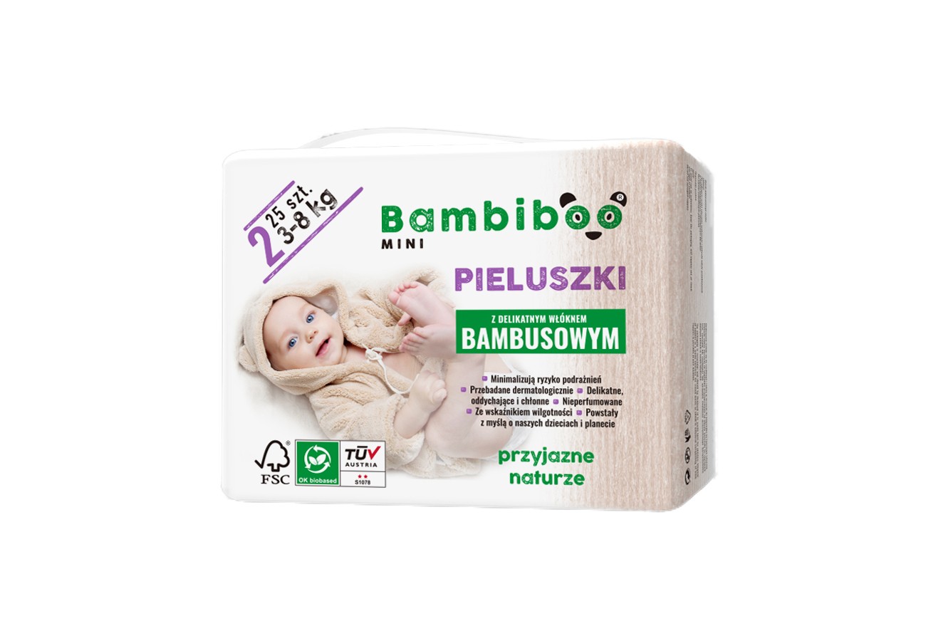 bambiboo rozm 2 pieluchy