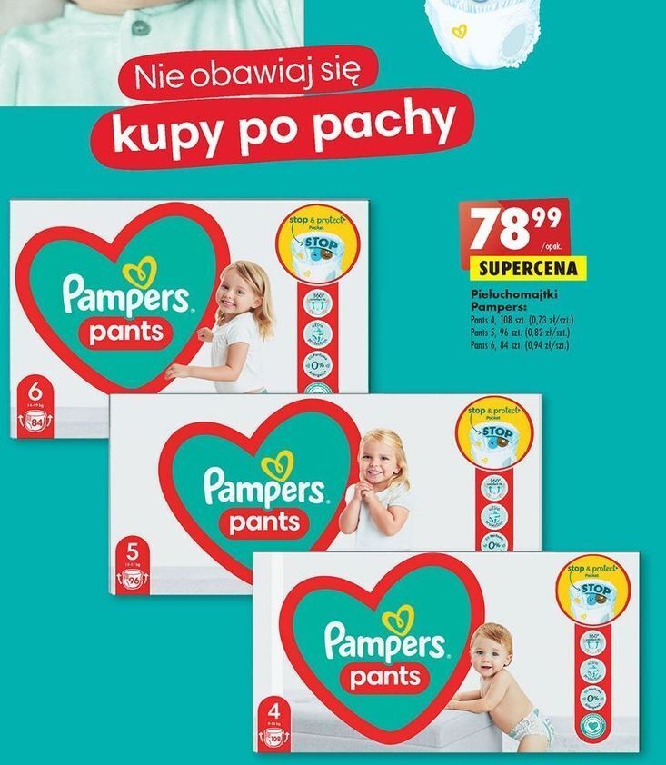 pieluchomajtki pampers pants 5 promocja