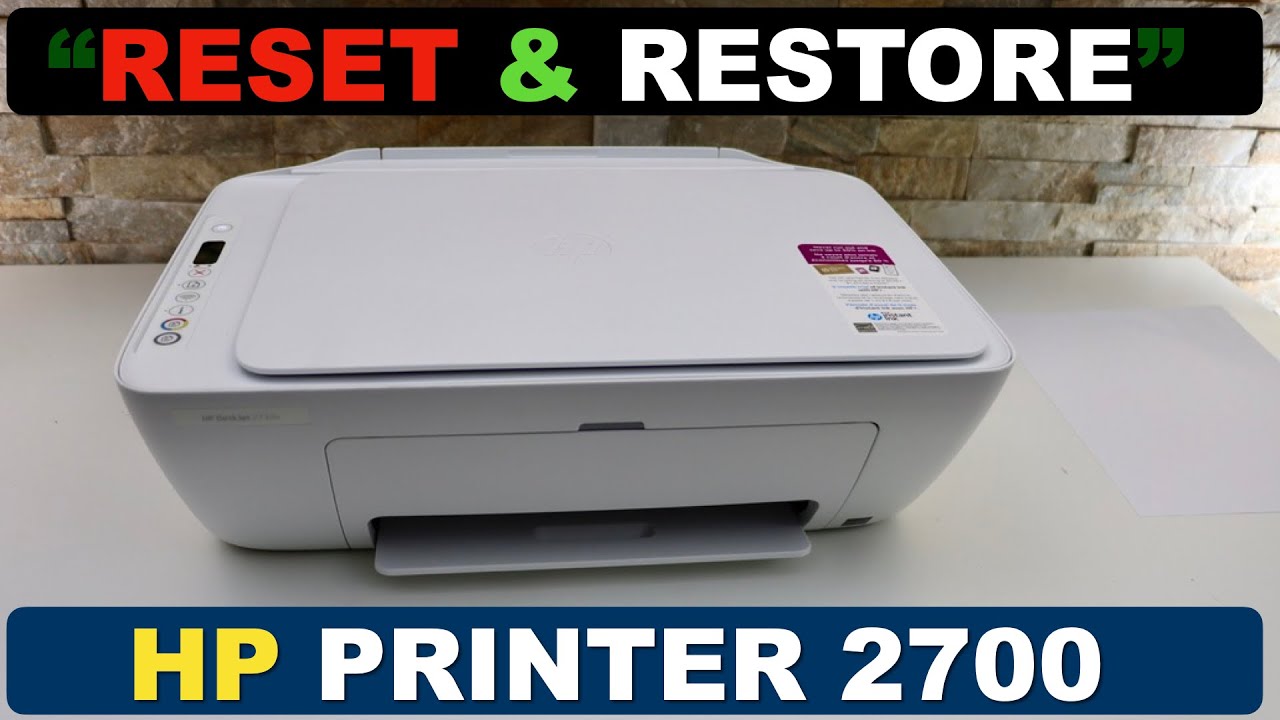 hp deskjet pampers reset