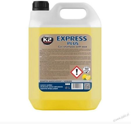 k2 express plus szampon samochodowy z woskiem 5l