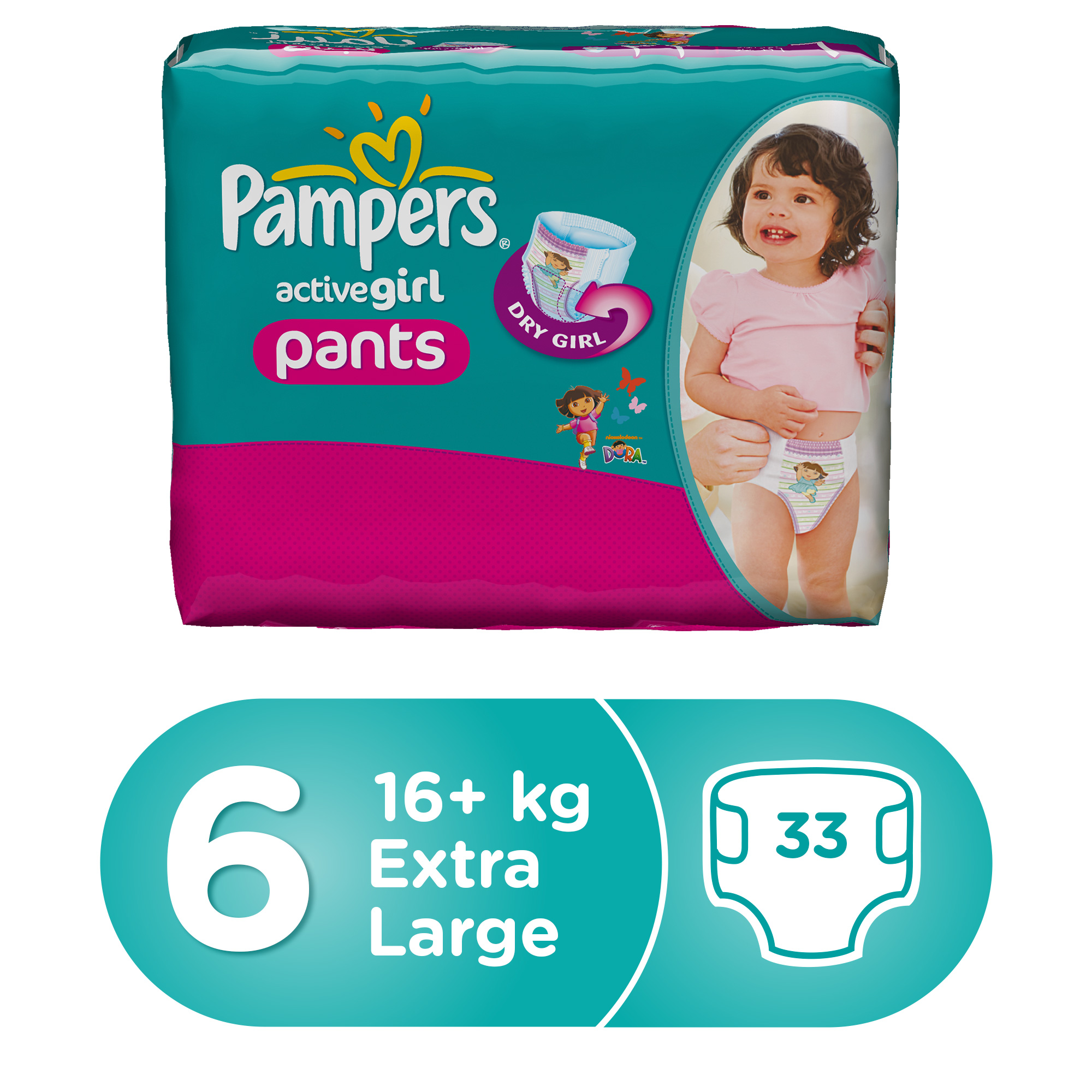 pampers active girl