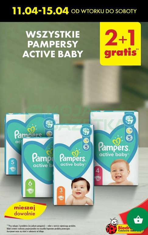 pampers active baby 2 biedronka